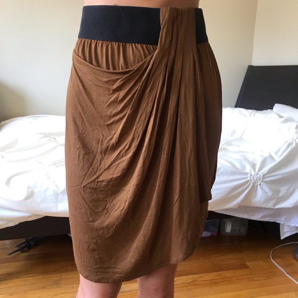Zara Evening Collection Greecian Skirt Waist Pleat